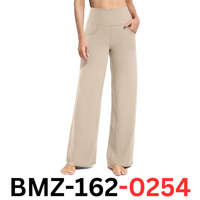 Promover Women Work Pant Wide Leg Sweatpants Flare Yoga Pants with Pockets M 32''