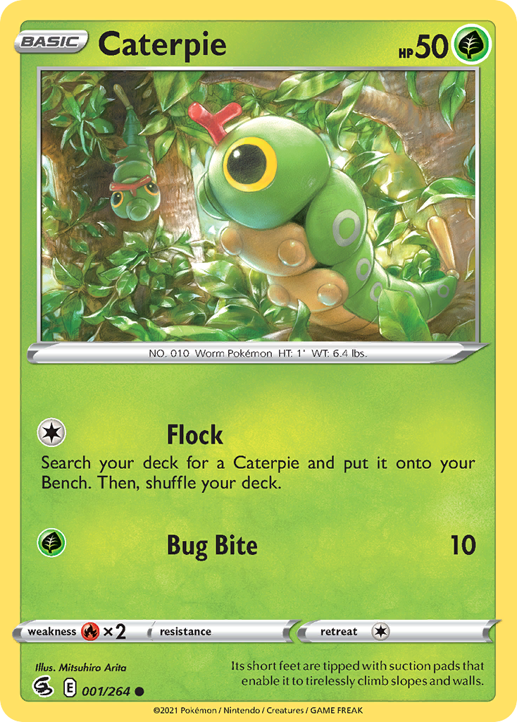 ジュン トレーディングカード 264 Caterpie 1/264 Common | Fusion Strike | Pokemon Card | eBay
