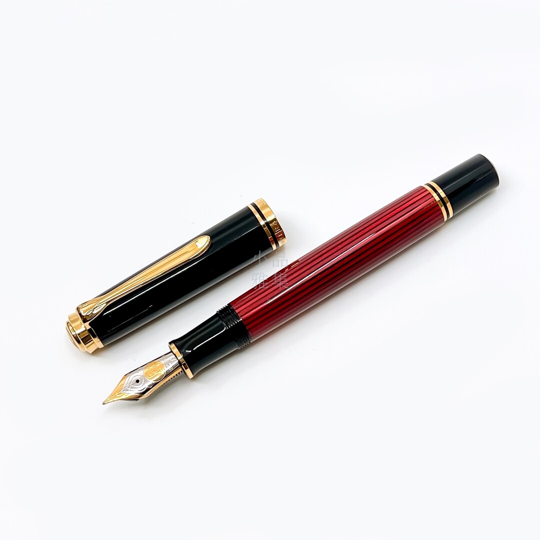 Pelikan M800 Special Edition 2022 Red Stripe 18K Fountain Pen | eBay