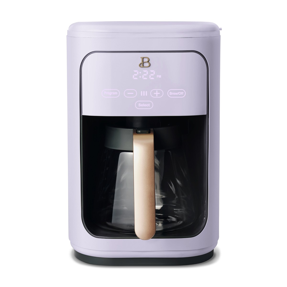 Beautiful 14Cup Programmable Touchscreen Coffee Maker Lavender by Drew Barrymore