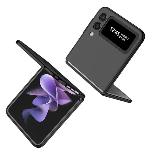 For-Samsung Galaxy Z Flip 4 3 5G Slim Matte Hard Case with Ring+Screen Protector - Picture 58 of 94