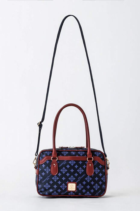 New CHRISTIAN OLIVIER PARIS Boston shoulder bag Navy x Wine | eBay