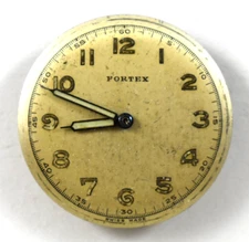 Vintage Swiss Fortex Military Style Mechanic 16J Wrist Watch Movement lot.ek