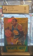 2013-14 Select Andre Iguodala WHITE HOT #ed/10 Golden State Warriors -CGA 9 Mint