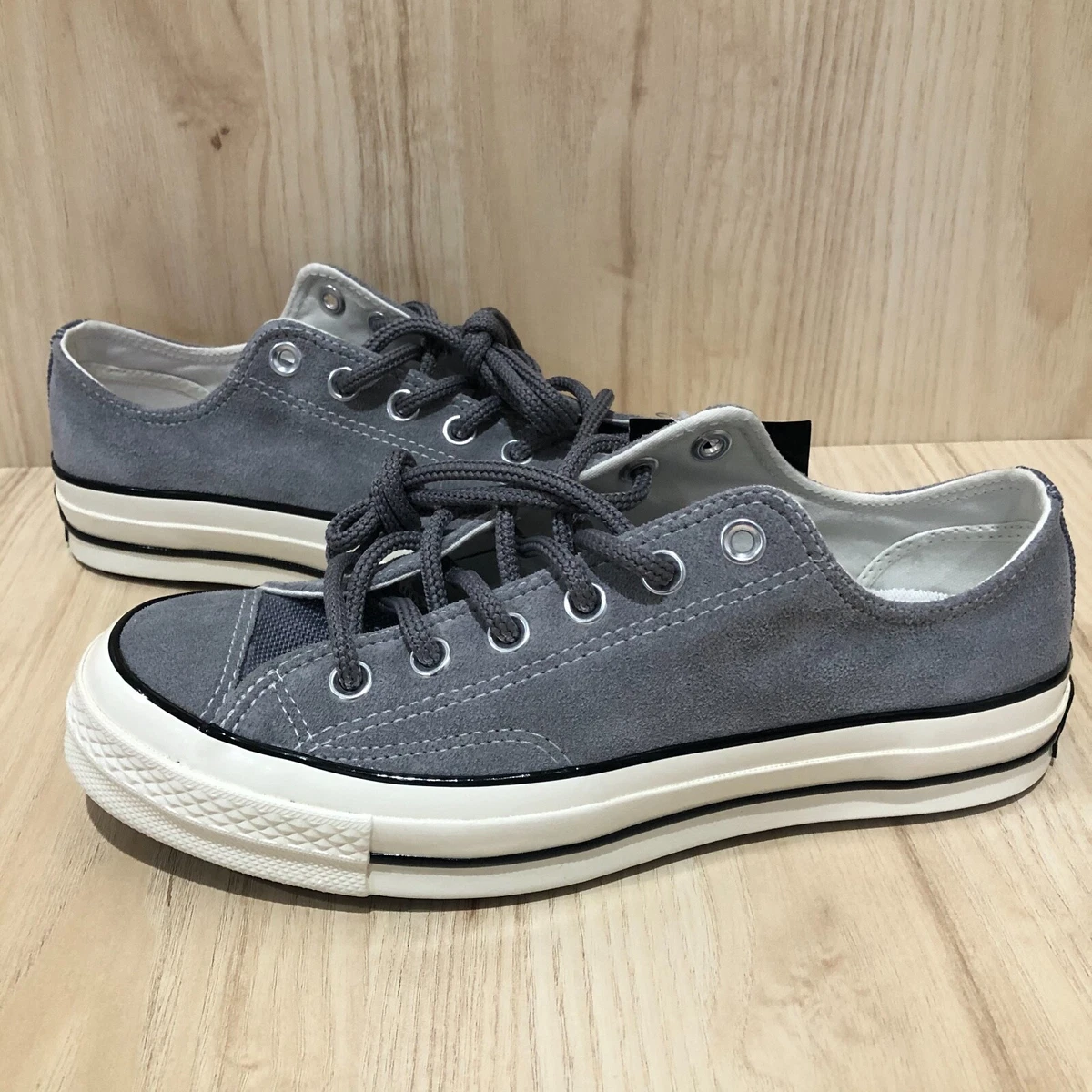 Converse Chuck Taylor Ox Grey Suede white Mens 5.5 Womens 7 RARE | eBay