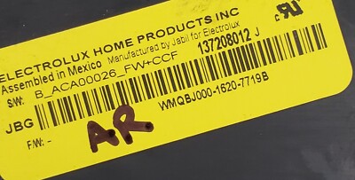 Scheda Di Controllo Principale Frigidaire 134958213 Per Lavatrice LAFW7000LW0 - Usata Testata E Garantita