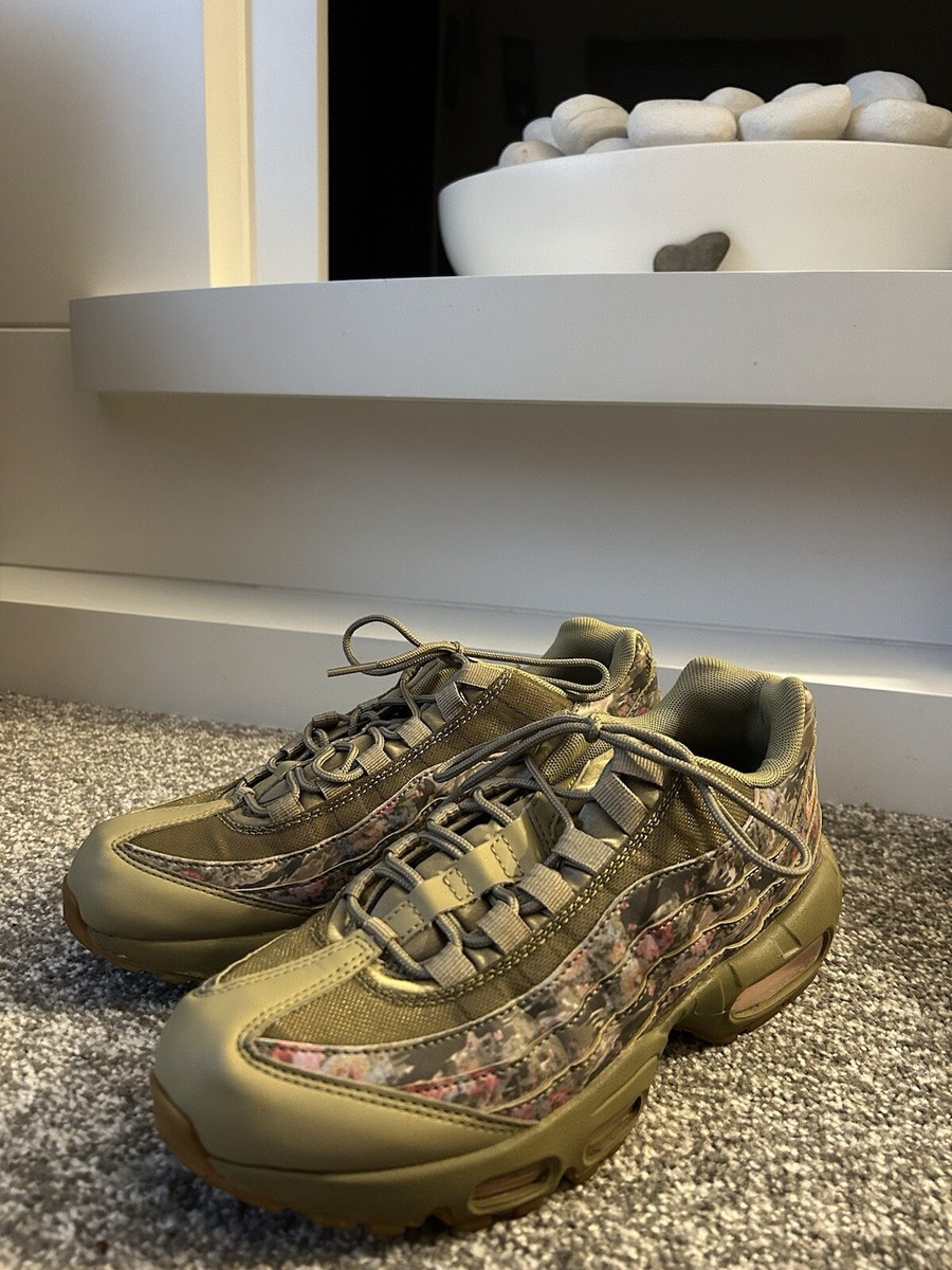 Nike Air Max 95 Khaki Floral Neutral Olive Camo UK Women's RARE