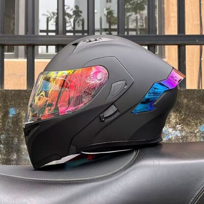 Modular Motorcycle Helmet Double Visors Racing Motocross Helmets DOT Approved 
