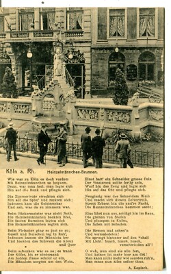 Germany Köln Koln Cöln Coln - Heinzelmännchen-Brunnen old Eduard Holzermann PPC