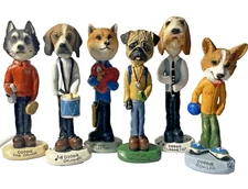 6 Doogie Profession Bodies, 11 Interchangeable Breed Head Figurines