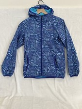 Columbia Girls Fleece Jacket L Blue Floral Print Sawyer Rapids Full Zip Warm