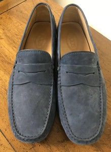 light blue suede loafers mens