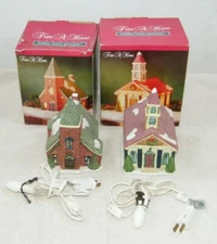 (2) TRIM A HOME HOLIDAY HOME MEMORIES CHURCHES CHRISTMAS