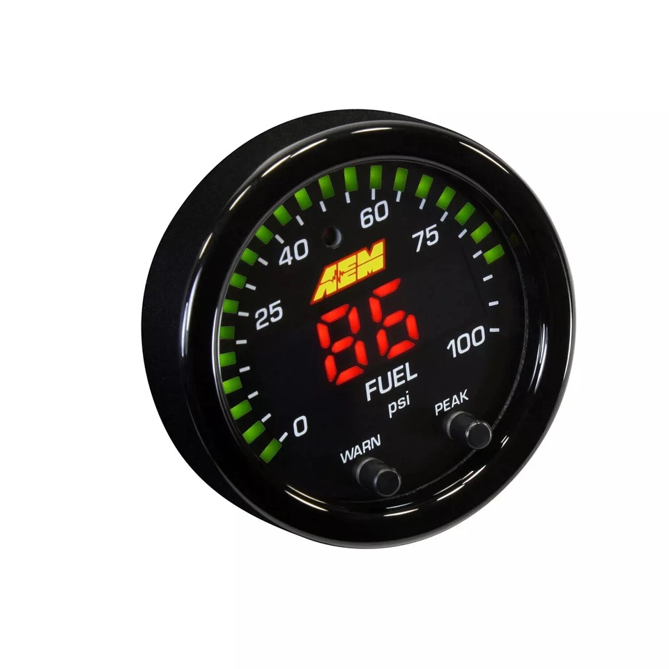 AEM X 系列油/燃油压力 LED 显示规 0 ~ 100psi / 0 ~ 7 巴 30-0301 — 第 3/4 张图片