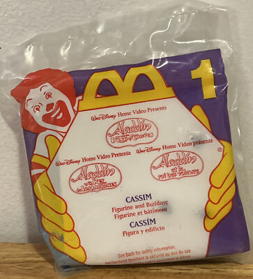 New 1996 McDonald's Happy Meal Toy #1 Aladdin and the King of Thieves Cassim NIP