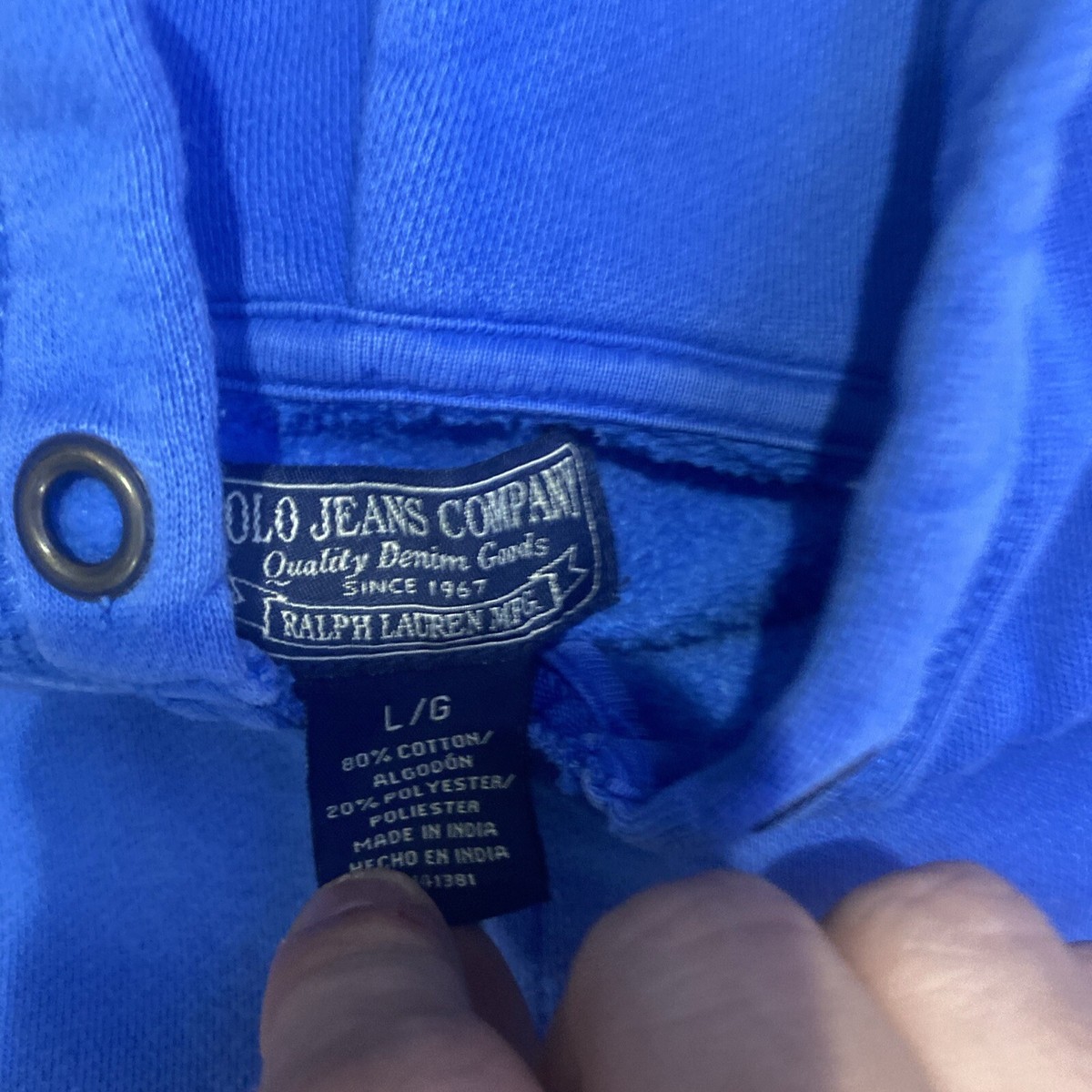 Vintage Y2K Polo By Ralph Lauren Men's Full Zip Hoodie Size Vintage Y2K Polo By Ralph Lauren Men's Full Zip Hoodie Size