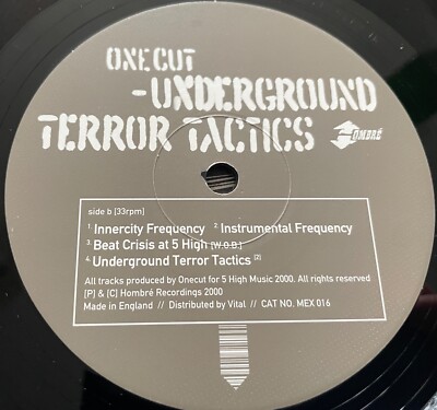 OneCut - Underground Terror Tacticsバンクシー One Cut - Underground Terror Tactics - 12” EP BANKSY Art Hombre