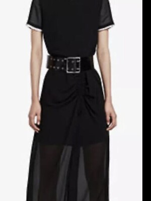 BNWT Stunning AllSaints Black Ariya Midi Dress Size 12 RRP £168