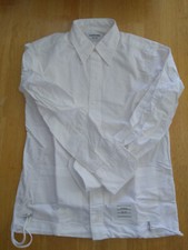 NWOT Thom Browne White Oxford Flat Bottom Button Down Collar TB0 14-31