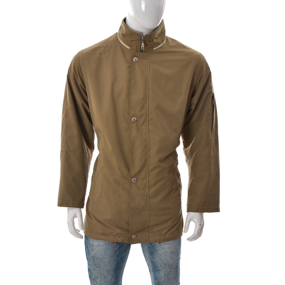 Bugatti Gore Tex Men Snap Zip Up Breathable Waterproof Coat Jacket