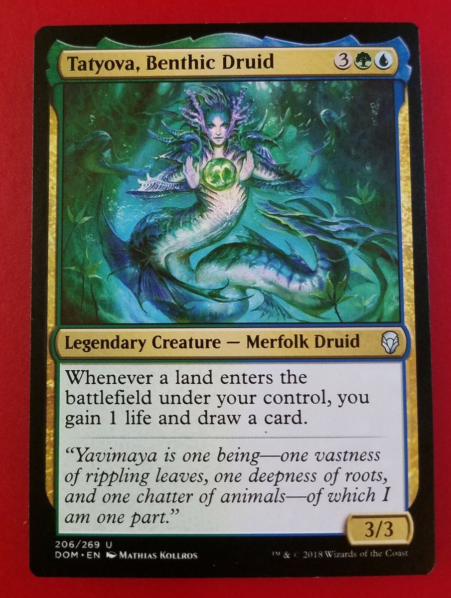 Lightly Played MTG Single Tatyova, Benthic Druid - Magic: The Gathering Card From Dominaria [Excellent Condition] Tatyova Benthic Druid Dominaria Excellent Magic Mtg Guide