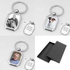 Porte-Clés Photo Personnalisé Avec Gravure, Photo, Très Haute Qualité