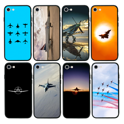 Planes Case Glass Back Bumper Cover For Apple Iphone 6 6s 7 8 Plus