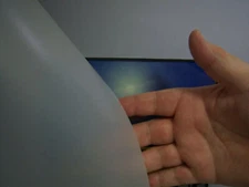 DIY 20"X6'/RL WHITE FROST MATTE OPAQUE PRIVACY FILM TINT PROFESSIONAL GRADE