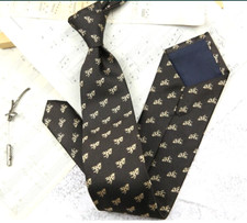 New Classic Polka Dot Brown JACQUARD WOVEN 100 Silk Men's Necktie Tie