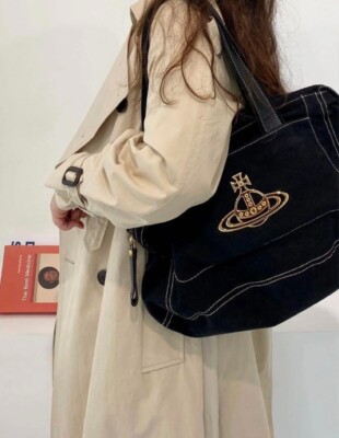 ★Vivienne Westwood★ Coin Tote Bag Blue Orange Tartan 56010 ☆Vivienne Westwood☆ Coin Tote Bag Blue Orange Tartan 56010