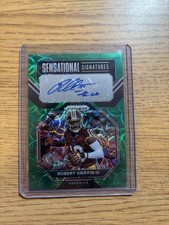 2022 Panini Prizm - Sensational Signatures Robert Griffin III #SS-RG Green Scope