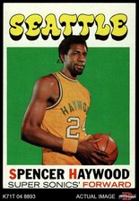 1971 Topps #20 Spencer Haywood Supersonics RC HOF University of Detroi 4 - VG/EX