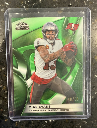 2025 Topps Chrome Black Mike Evans #94 Green /99 - Buccaneers