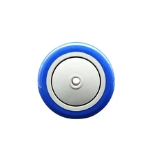 SCC - 4" Blue Poly on Polyolefin Wheel Only - 3/8" Bore - 350 lbs Capacity