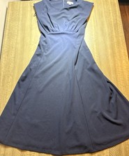 Women’s Calvin Klein Size 4 Navy Blue Fit And Flare Dress
