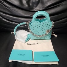 NUEVO RARO Bolso Tiffany & Co Return to Tiffany Azul Pequeño Forma de Corazón Micro Nano