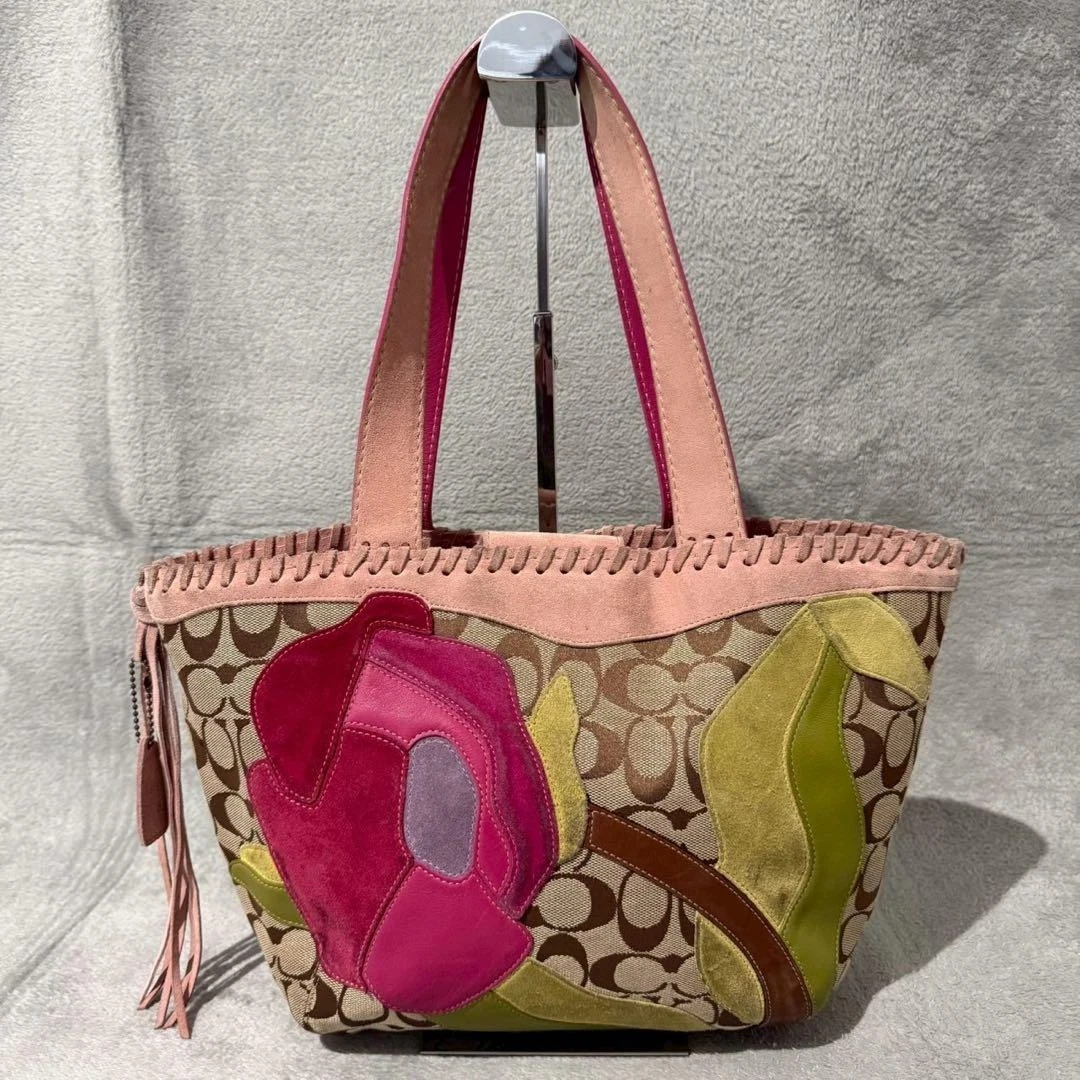 Coach Floral Suede Exterior Bags & Handbags for Women for sale | eBay
