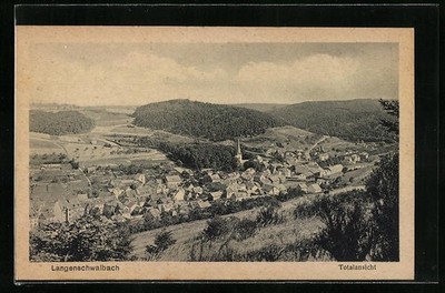 Ansichtskarte Langenschwalbach, Totalansicht mit Umgebung 
