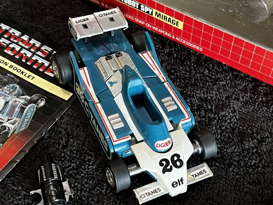 G1 1984 Mirage • 100% completo • pre frotamiento con caja • transformadores g1 vintage Foto 3 de 4