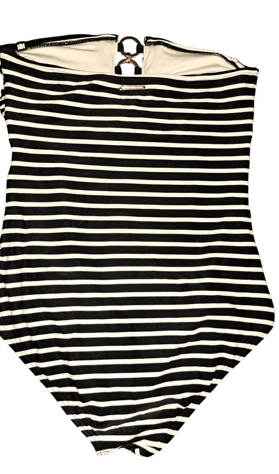 MICHAEL Michael Kors Swimsuit Size 10 Black & White - Image 2 of 4