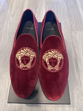 Versace Burgundy Loafers Size 11