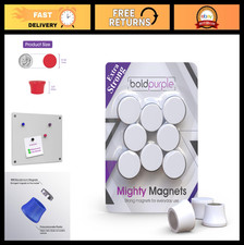 Strong Neodymium Magnets for Whiteboard, Glassboard  Fridge - 8 Pack, Heavy Dut
