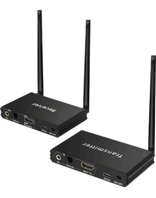 2.4GHz Wireless Audio Transmitter Receiver 160ft Long Range RCA 3.5mm