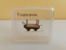 Egger-bahn, Échelle HOe, Wagonnet plat avec 2 bords, dans sa boîte.