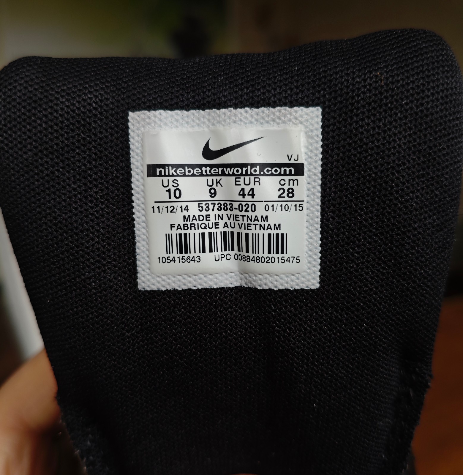 Size 10 - Nike Air Max 1 Essential Triple Black Mens Suede Trainers UK 9 CM 28 thumbnail 12