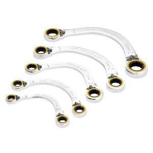 Draper Expert Hi Torq 5 Piece Double Ring Ratchet Half Moon Spanner Set - Image 4