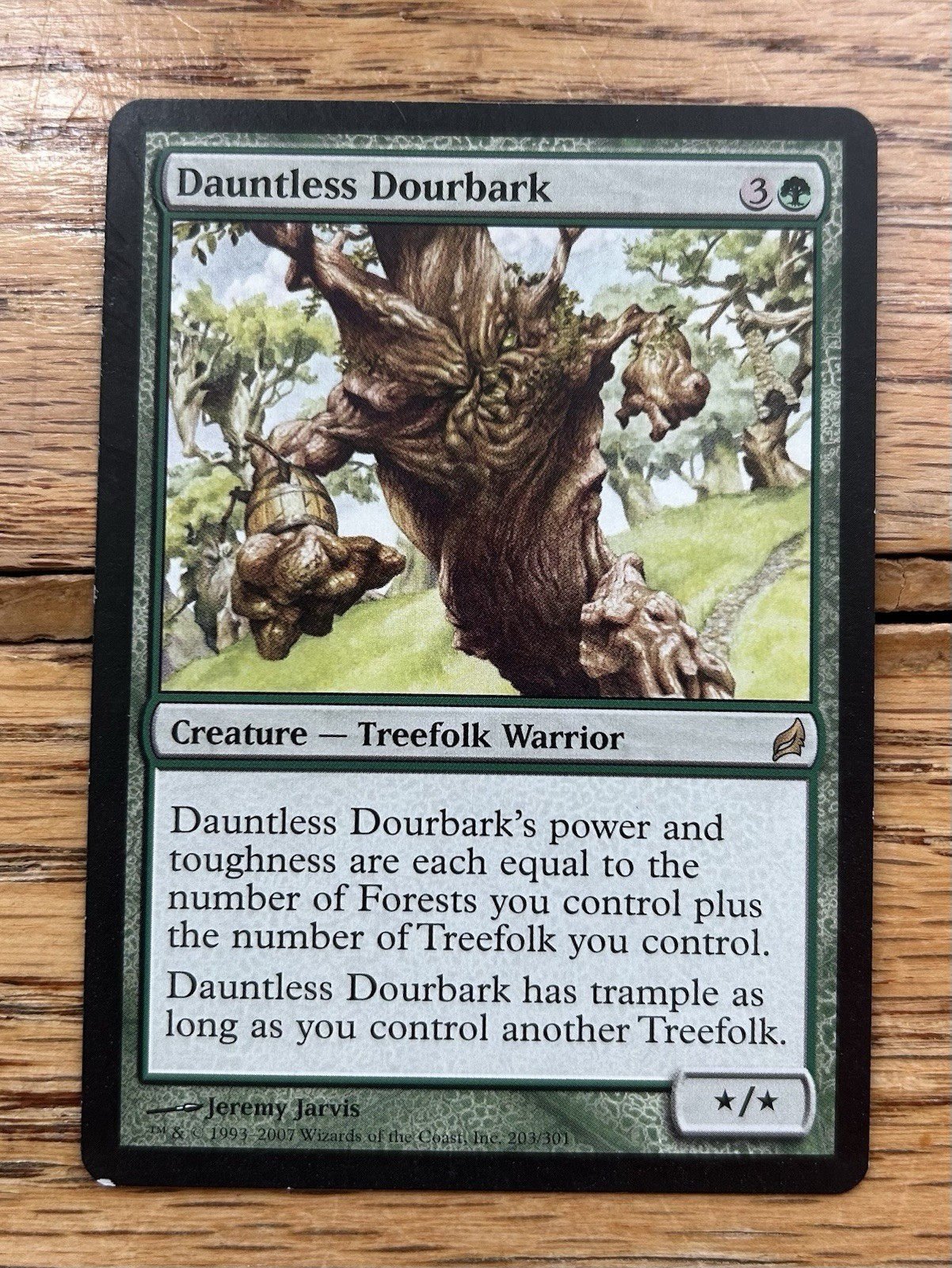 1X Dauntless Dourbark #203 Lorwyn Regular Rare LP/EX