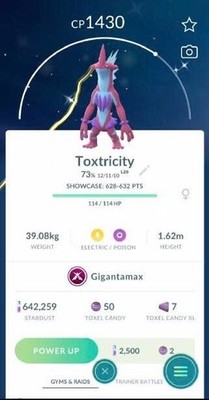 Pok&eacute;mon Go &ndash; Pacchetto Shiny Gigantamax Con Polvere Di Stelle 20K (Trade Registrato)