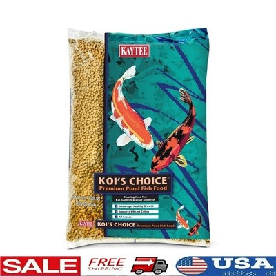 Koi Floating Fish Food All Season Nutrition Cleaner Pond Water Pellets 10lb New