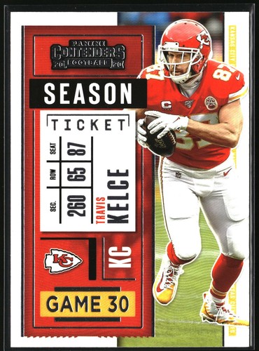 Travis Kelce #29 2020 Panini Contenders Optic card